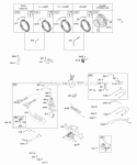 Rewind Starter Diagram and Parts List for  Briggs and Stratton Engine
